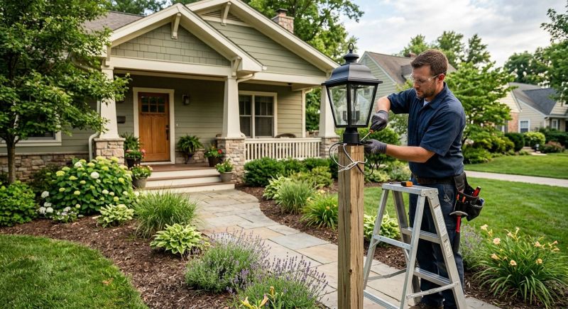 Outdoor Lamp Installation in Littleton, CO