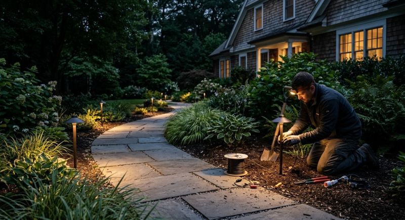 Walkway Lighting Installation in Heber City, UT